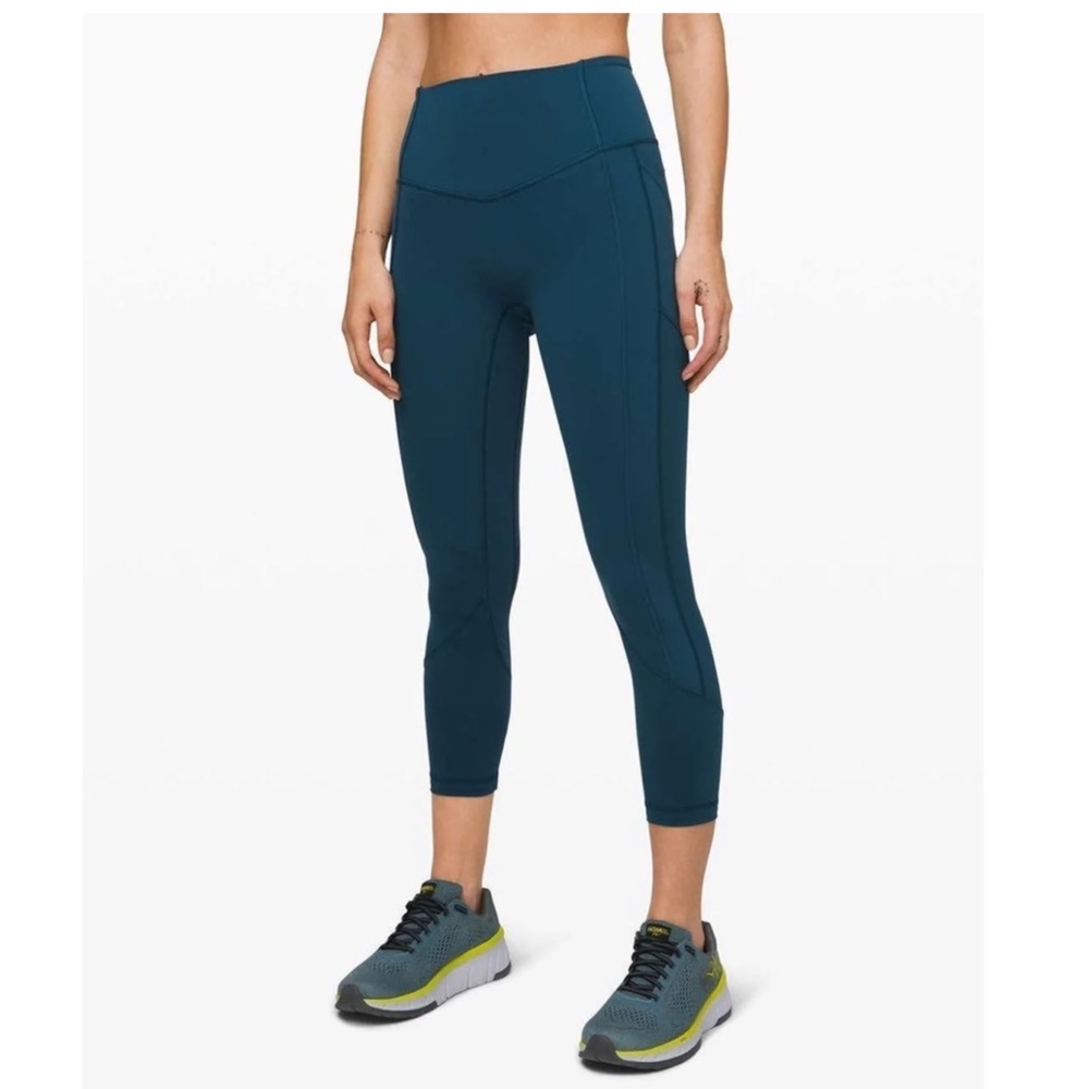 LULULEMON All the Right Places crop 23’’ teal/blue